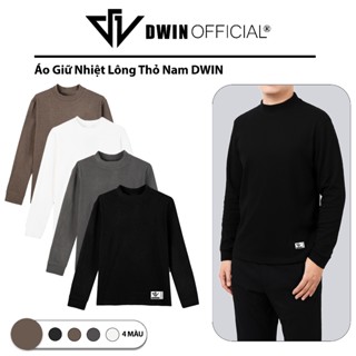 Áo giữ nhiệt nam dài tay Dwin chất lông thỏ thun cao cổ co giãn lót nỉ 2 mặt local brand 2.0 GN03B