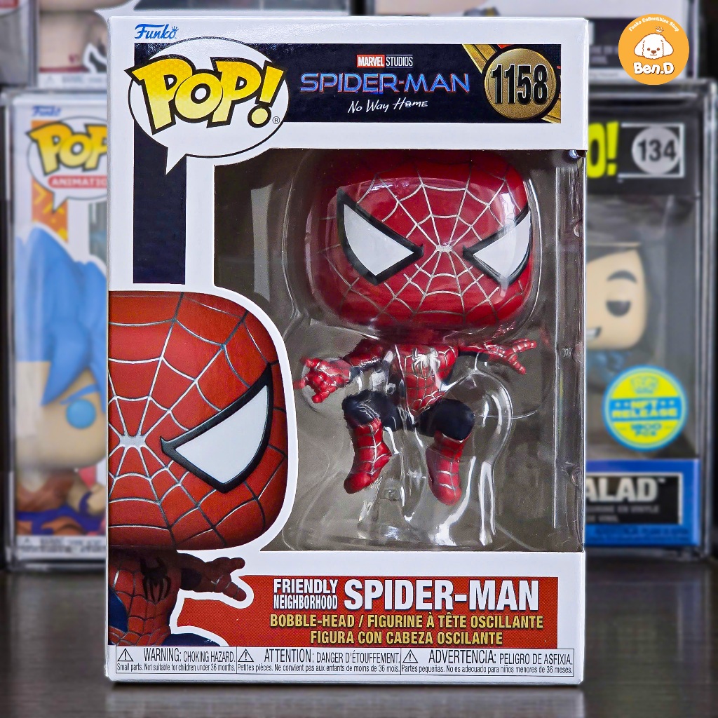 Mô hình Funko POP Marvel: Spider-Man No Way Home - Friendly Neighborhood Spider-Man #1158