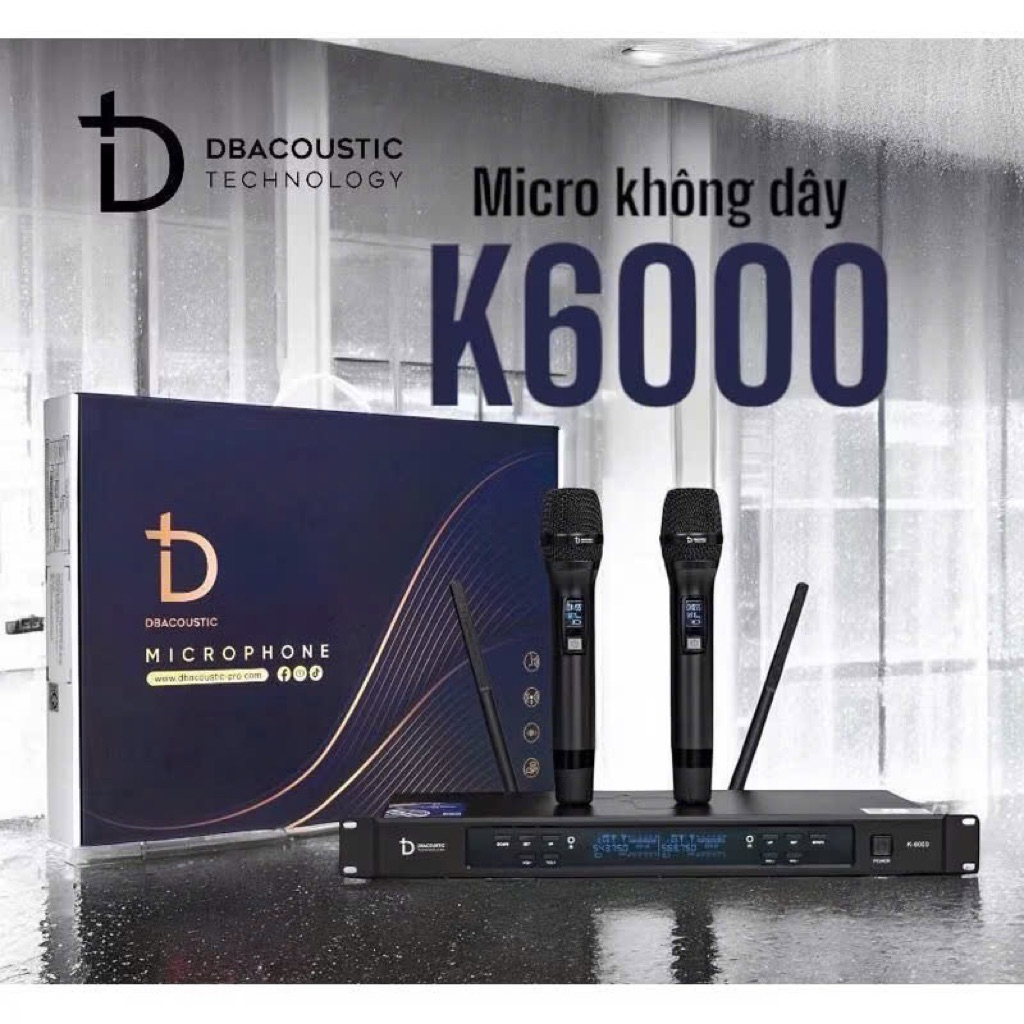 micro không dây Micro DBacoustic k6000 v1 / v2 - Hang chính hãng - gia khang shop