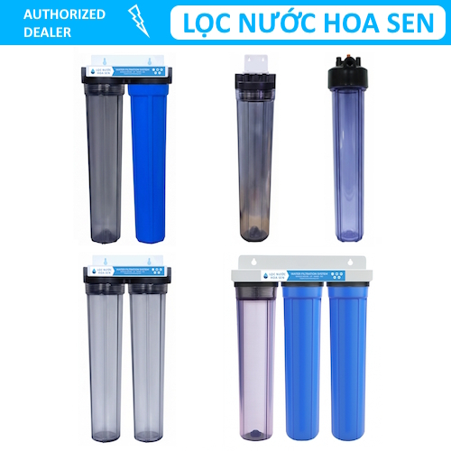 Bộ lọc thô 20 inch gầy - Bộ lọc tổng 20 inch gầy - Bộ lọc nước đầu nguồn 20 inch gầy (kèm lõi)