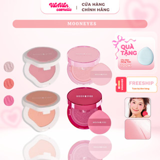   HOẢ TỐC  Má hồng Mooneyes Blush Cushion dạng kem phấn má hồng Mooneyes căng bóng tự nhiên 4.5g WINWINCOMETICS 