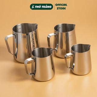 Ca Đánh Sữa Inox 304 Có Vạch Chia 350/550/900ml, Ca Tạo Bọt Sữa Latte Art