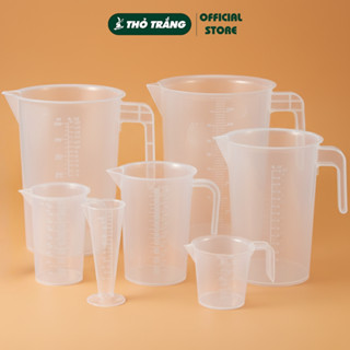Ca đong định lượng pha chế dung tích 50ml - 100ml - 250ml - 500ml đẹp dày dặn có quai (Không Nắp)