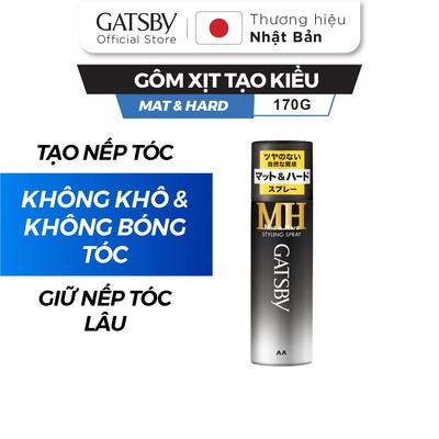 Gôm xịt tóc GATSBY Styling Spray Mat & Hard 170g