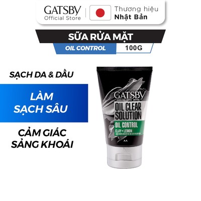 Sữa rửa mặt nam da dầu GATSBY Cooling Oil Control 100g