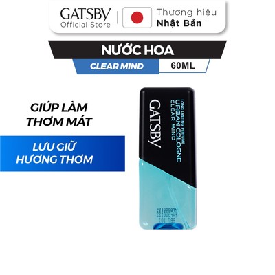 Nước hoa GATSBY Urban Cologne Clear Mind 60ml