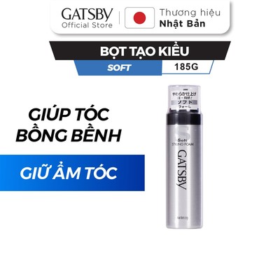 Bọt tạo kiểu tóc GATSBY Soft Styling Foam 185g