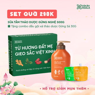   BỘ SET QUÀ – 290K  Set Quà Chăm Sóc Tóc Và Cơ Thể Cỏ Cây Hoa Lá 