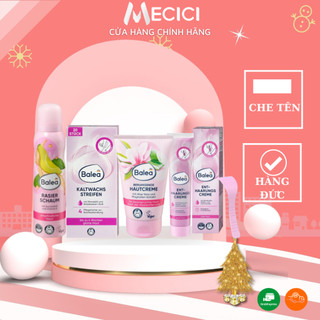   CHE TÊN  Combo tẩy lông Body Balea – Kem tẩy lông   Bọt cạo   Miếng wax + Kem dưỡng sau wax làm chậm mọc lông mịn da 
