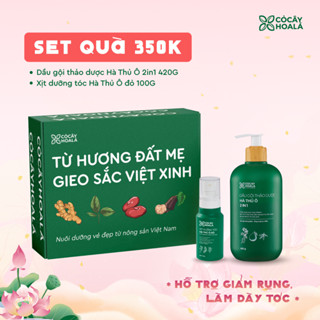   SET QUÀ 20 11 – 350K  Dầu Gội Thảo Dược Hà Thủ Ô 2in1 + Xịt Dưỡng Tóc Hà Thủ Ô Đỏ Cỏ Cây Hoa Lá 