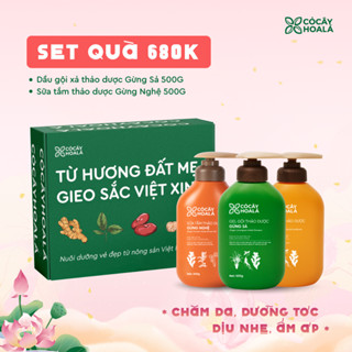   SET QUÀ – 680K   Combo Gội Xả Gừng Sả Và Sữa Tắm Gừng Nghệ 