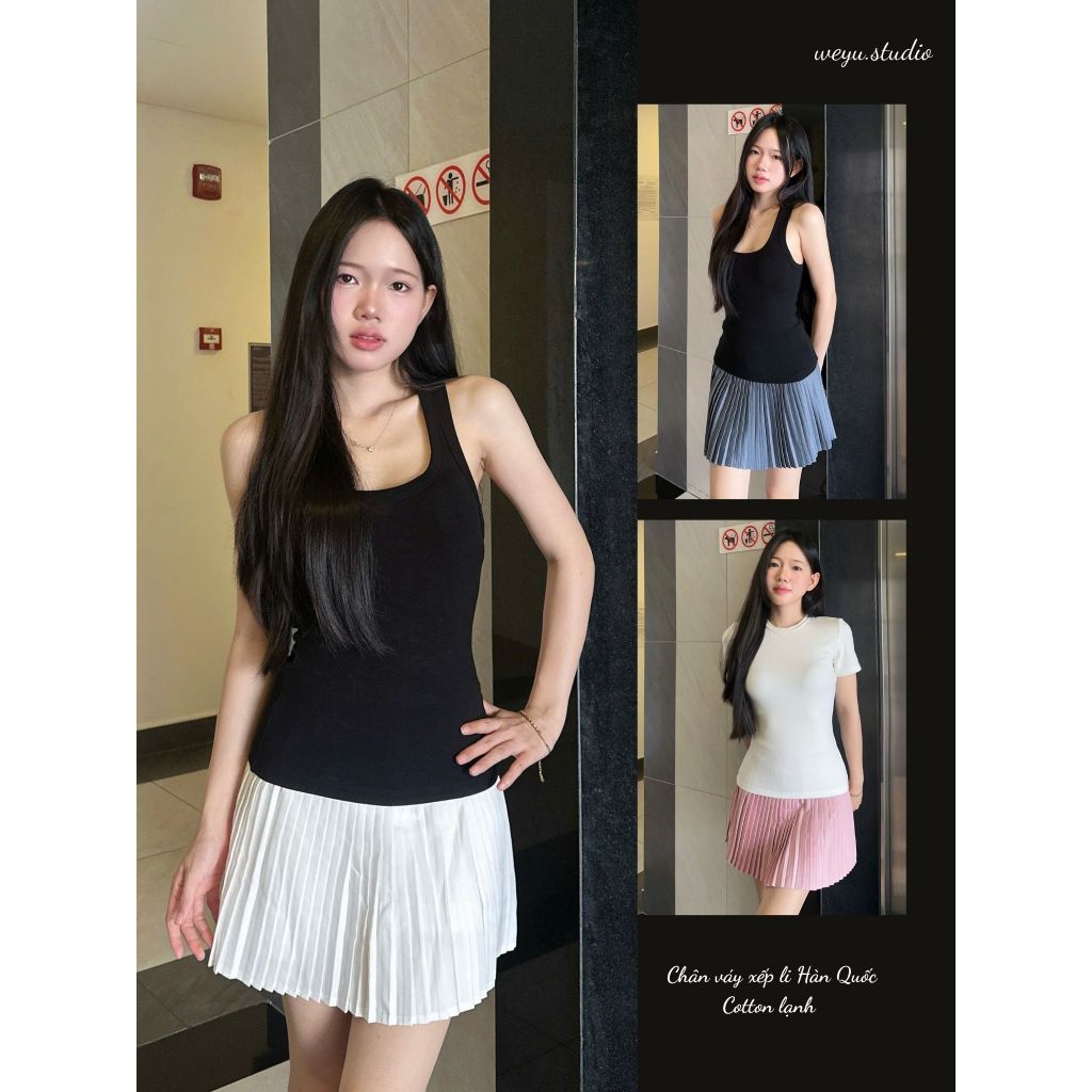 [Deal mở bán] Chân váy xếp ly Hàn Quốc, có quần bảo hộ, trẻ trung, năng động | BigBuy360 - bigbuy360.vn