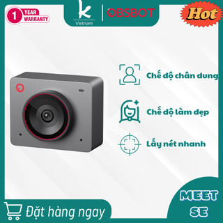  OBSBOT Meet SE Webcam Full HD 1080p Hỗ Trợ AI Có Chức Năng Làm Đẹp 