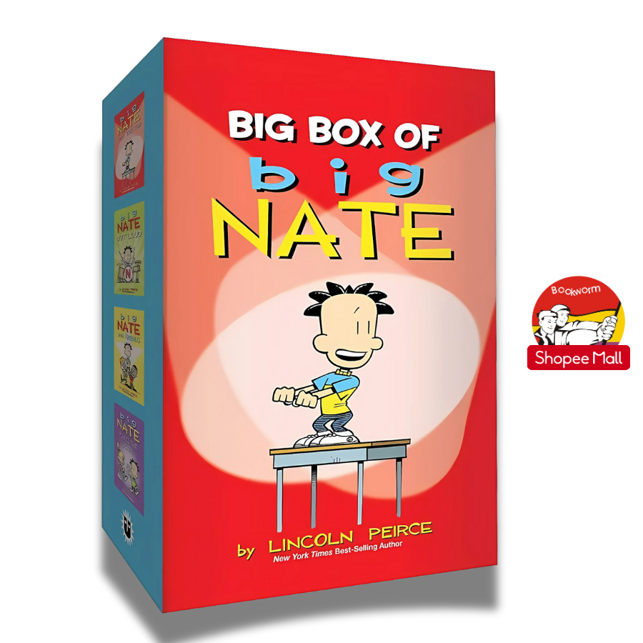 Sách - Big Box of Big Nate: Big Nate Box Set Volume 1-4 by Lincoln Peirce | English Children Book