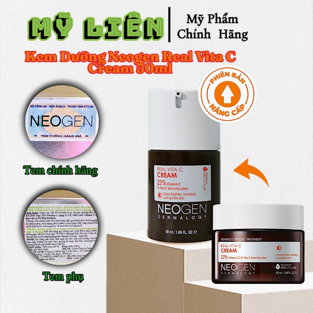 Kem Dưỡng Trắng, Mờ Thâm Neogen Dermalogy Real Vitamin C