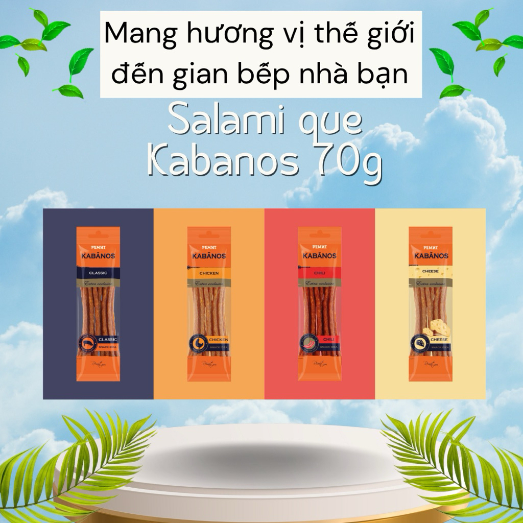 Salami Kabanos 70g , thịt khô ăn vặt Nga