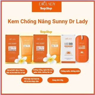  Chống nắng Keepshop kem chống nắng Sunny Dr Lady  spf 50+ dưỡng trắng ngừa lão hóa giảm nhăn dưỡng ẩm 50g 