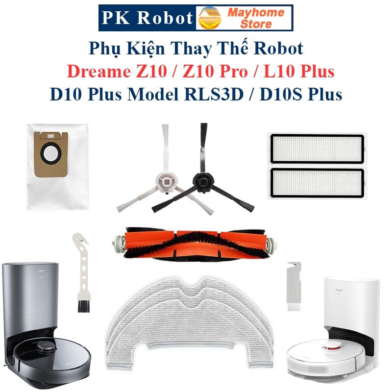 Phụ Kiện Thay Thế Robot Dreame Z10, Z10 Pro, L10 Plus, D10 Plus Model RLS3D, D10S Plus/ Chổi lăn, ch