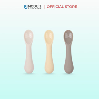  Muỗng Ăn Dặm BLW  Ống hút Silicon Bạch Kim cao cấp Modu'i Bluemama Chính Hãng Hàn Quốc 