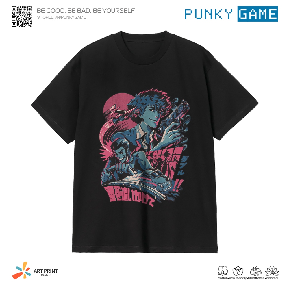 (Collections) Áo thun Unisex Cowboy Bebop Cotton 100% ngắn tay