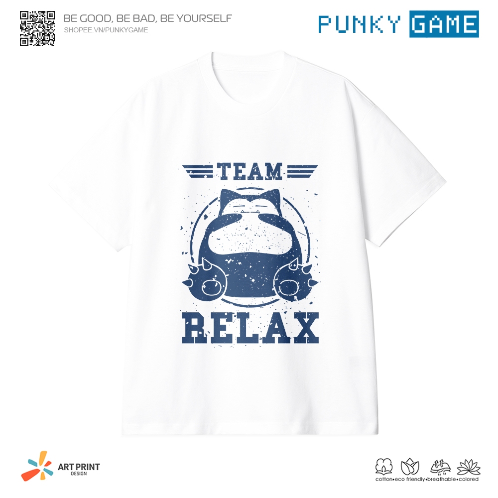 Áo thun Unisex Relax Team Cotton 100% ngắn tay