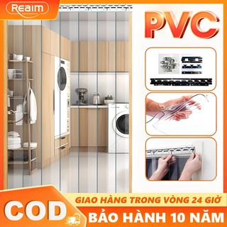  Rèm Nhựa PVC Ngăn Trong Suốt Dày 1,5mm Tặng Kèm Phụ Kiện Treo Cao Cấp 