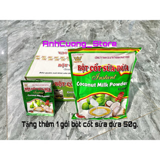  Thùng bột cốt sữa dừa Thành Phát 60 gói nhỏ x 50g tặng thêm 1 gói bột cốt sữa dừa 50g cùng loại- 