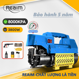  máy rửa xe cao áp gia đình áp lực cao Lõi Đồng tặng kèm đầy đủ phụ kiện 3800W bảo hành 10 năm 