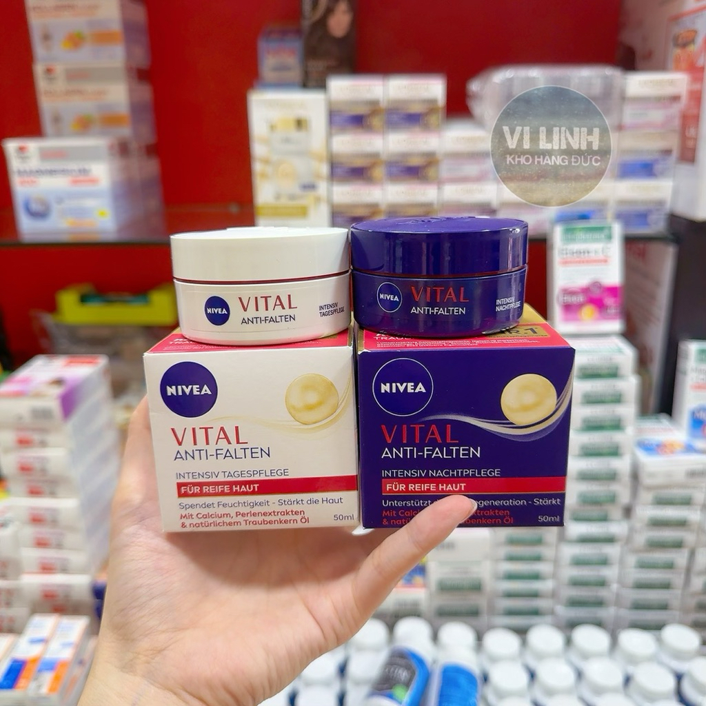 Kem NIVEA VITAL Chăm sóc da chuyên sâu chống nhăn ngọc trai