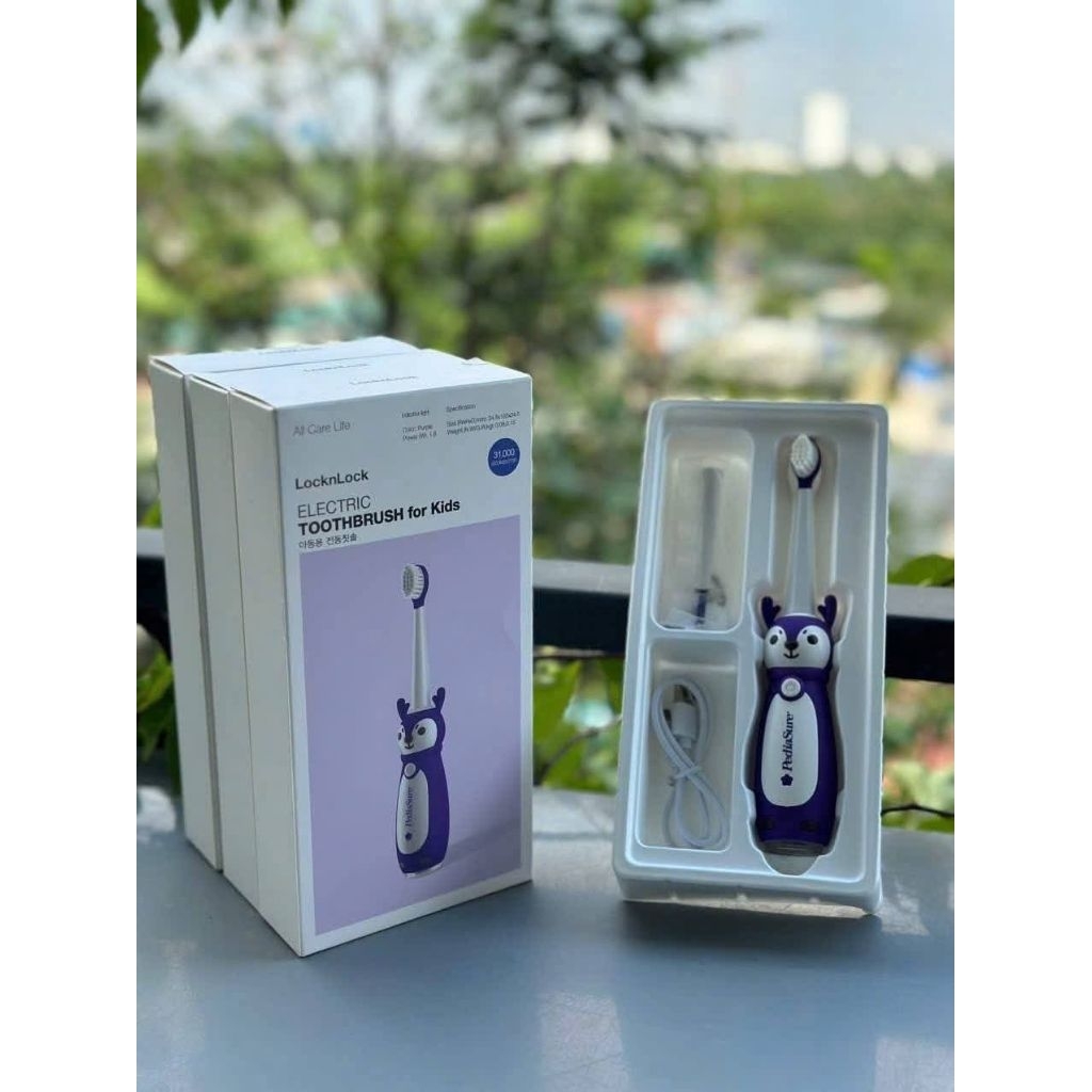 hàng chính hãng - bàn chải điện cho bé lock and lock hàng khuyến mãi sữa