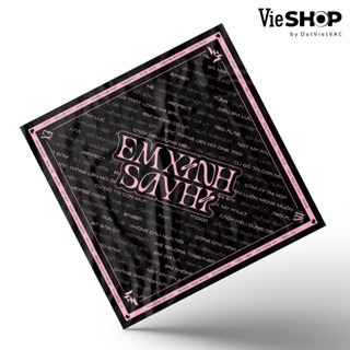  Khăn lụa bandana Em Xinh "Say Hi" Bandana   Aurora 2  Màu đen  VieSHOP - Tặng 1 card bo góc 