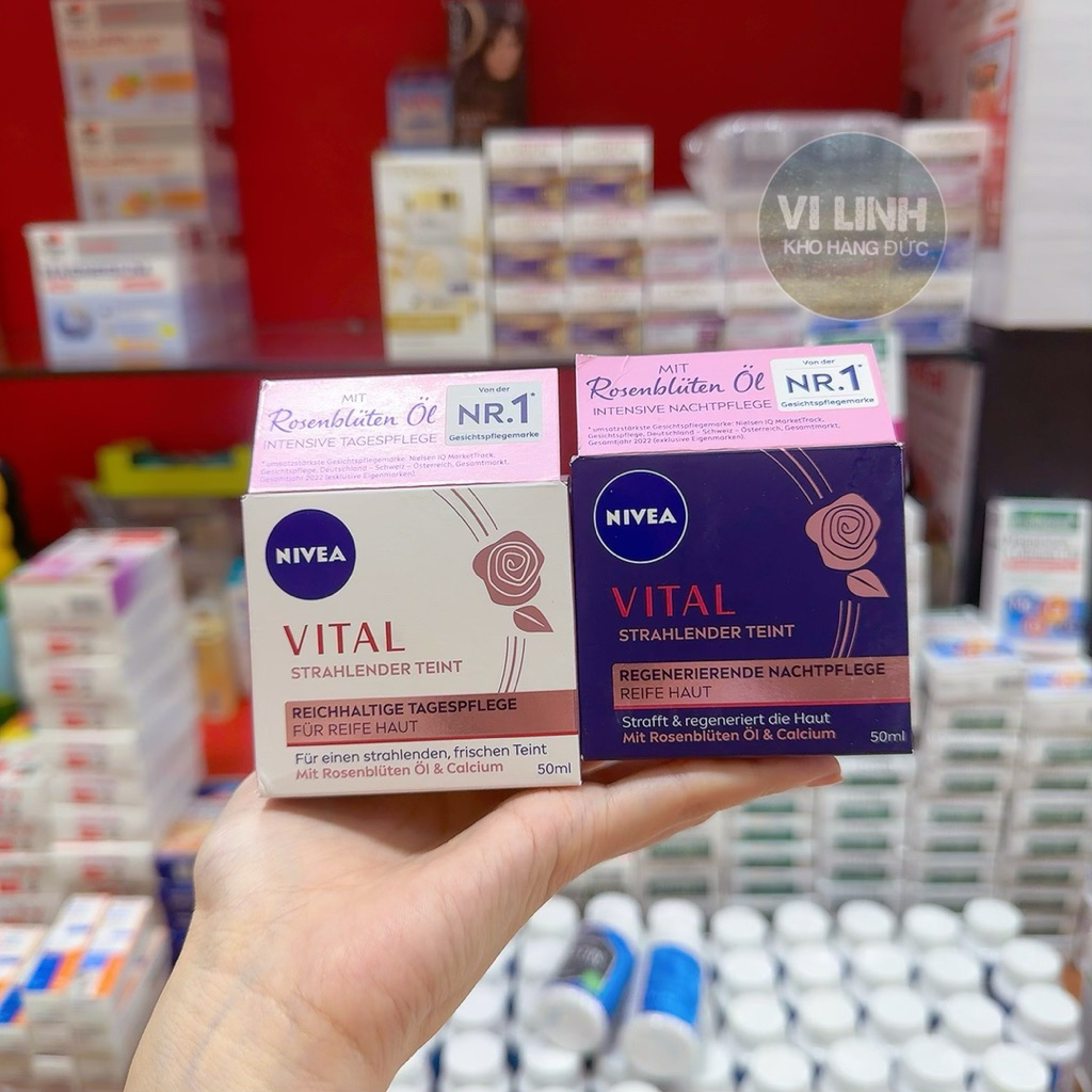 Kem dưỡng da NIVEA VITAL Radiant Complexion Rich hoa hồng