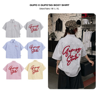  Áo Sơ Mi Boxy Thêu Xù GUPO’sg Studio Vải Oxford Tay Ngắn Nam Nữ Local Brand - TS04 