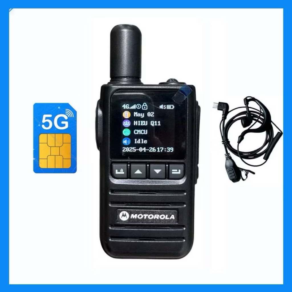 Bộ đàm 5G 360s, Motorola 360s Dùng SIM CTY DATA  4G, 5G liên lạc toàn quốc, pin dùng 3-4ngày