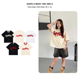  Áo Thun Thêu Len Ver 3 GUPO STAR Form Rộng Unisex 280GSM Local Brand Nam Nữ Cotton - TSS03 