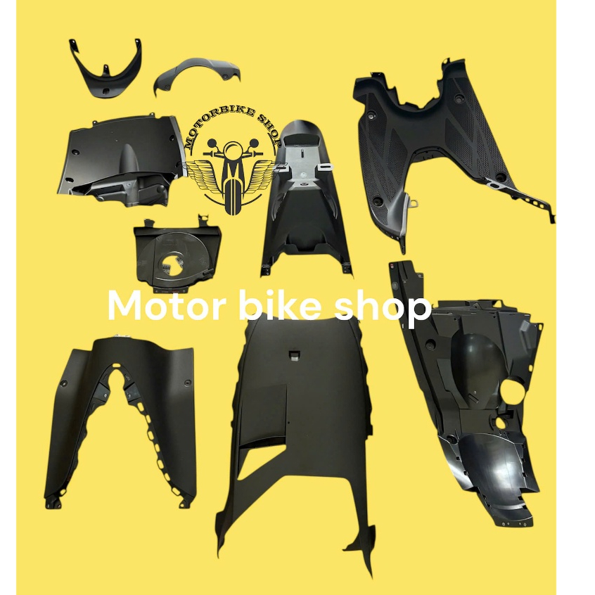 bộ nhựa nhám 9 món dàn áo xe janus 2016-2024 chính hãng yamaha