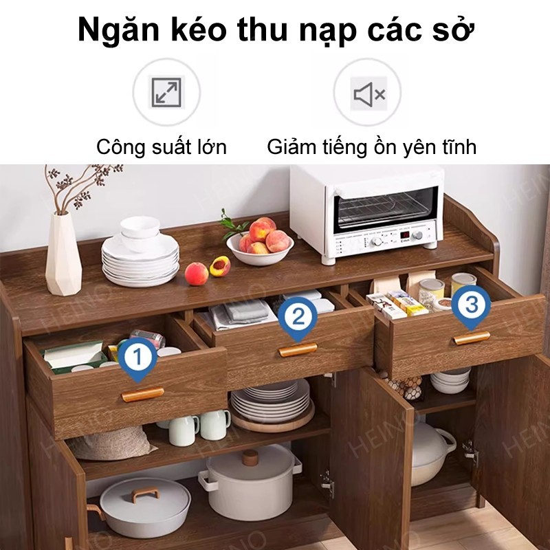 HEINO tủ đựng đồ đa ngăn hiện đại chứa chất liệu gỗ MDF chống thấm tủ trưng sang trọng đa năng | BigBuy360 - bigbuy360.vn