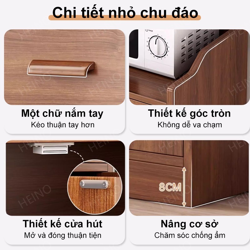 HEINO tủ đựng đồ đa ngăn hiện đại chứa chất liệu gỗ MDF chống thấm tủ trưng sang trọng đa năng | BigBuy360 - bigbuy360.vn
