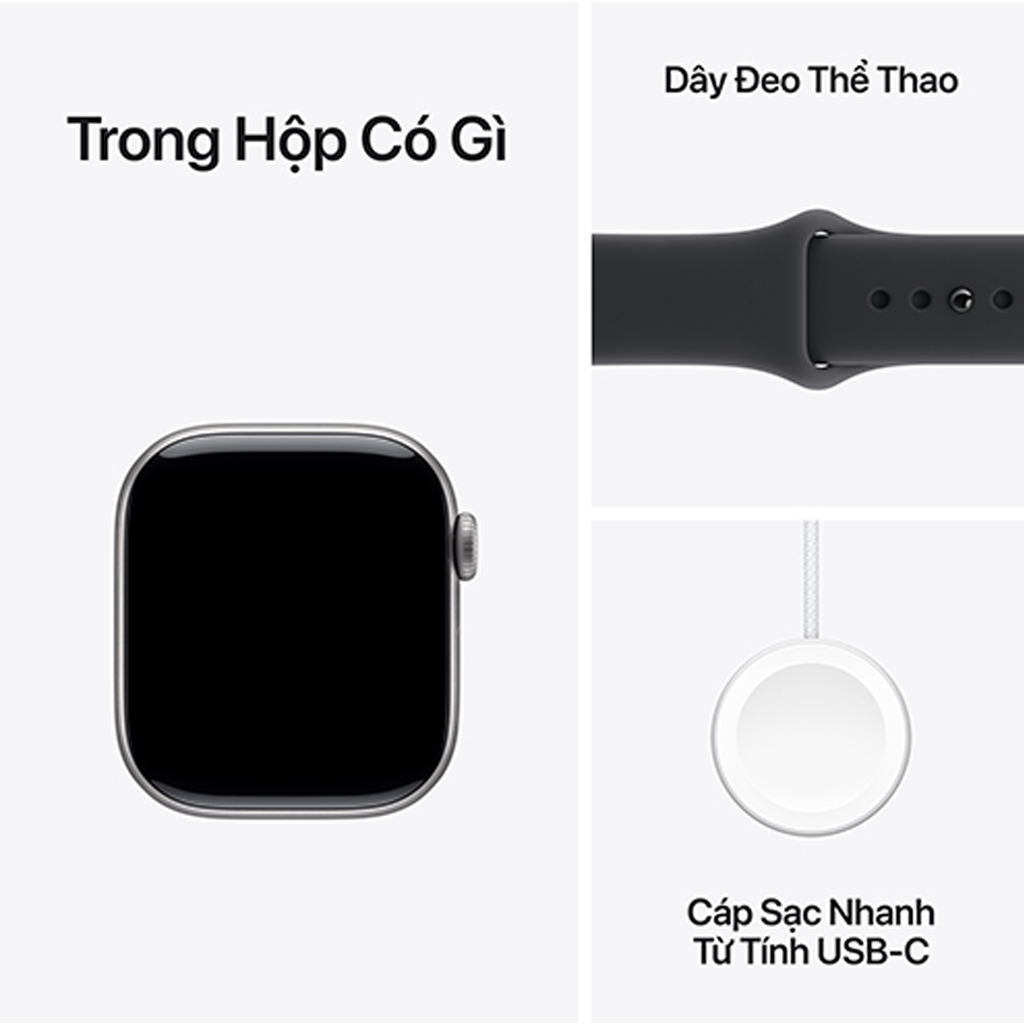 Apple Watch Series 11 Viền Nhôm Cellular 42mm Dây cao su S/M Chính hãng | BigBuy360 - bigbuy360.vn