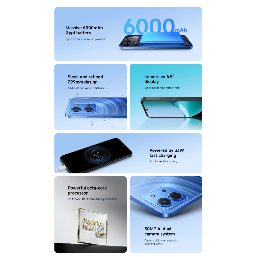 Điện thoại di động Redmi 15C 4GB/128GB Hỗ trợ NFC - Chính hãng (Nguyên Seal Chưa Active) | BigBuy360 - bigbuy360.vn