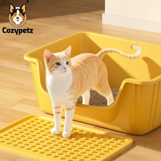 Chậu khay vệ sinh cho mèo nhựa cao cấp thành cao chống văng cát ( tặng kèm xẻng)