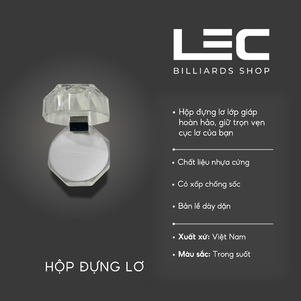 Hộp Đựng Lơ Trong Suốt Bảo Vệ Lơ Tốt