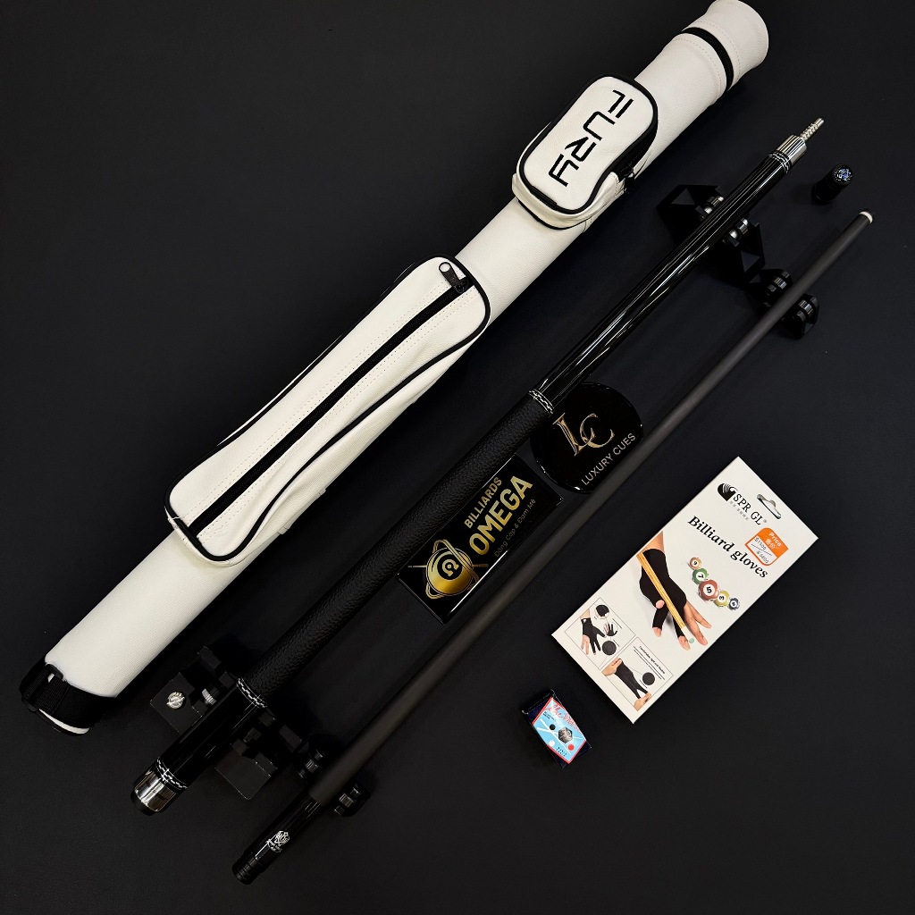 Combo Cơ/ Gậy Đánh Bida Lỗ Leadsuper WOOD V2 , Ngọn Full Carbon (Tặng kèm phụ kiện