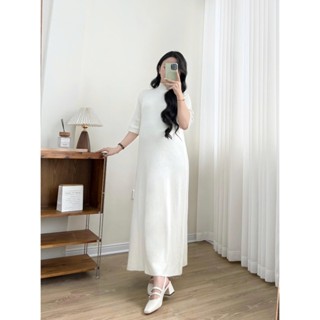  Váy len suông váy len cho bầu và không bầu chất liệu len mềm mịn phù hợp cho mùa thu đông VL089 thiết kế BY L'AMME 