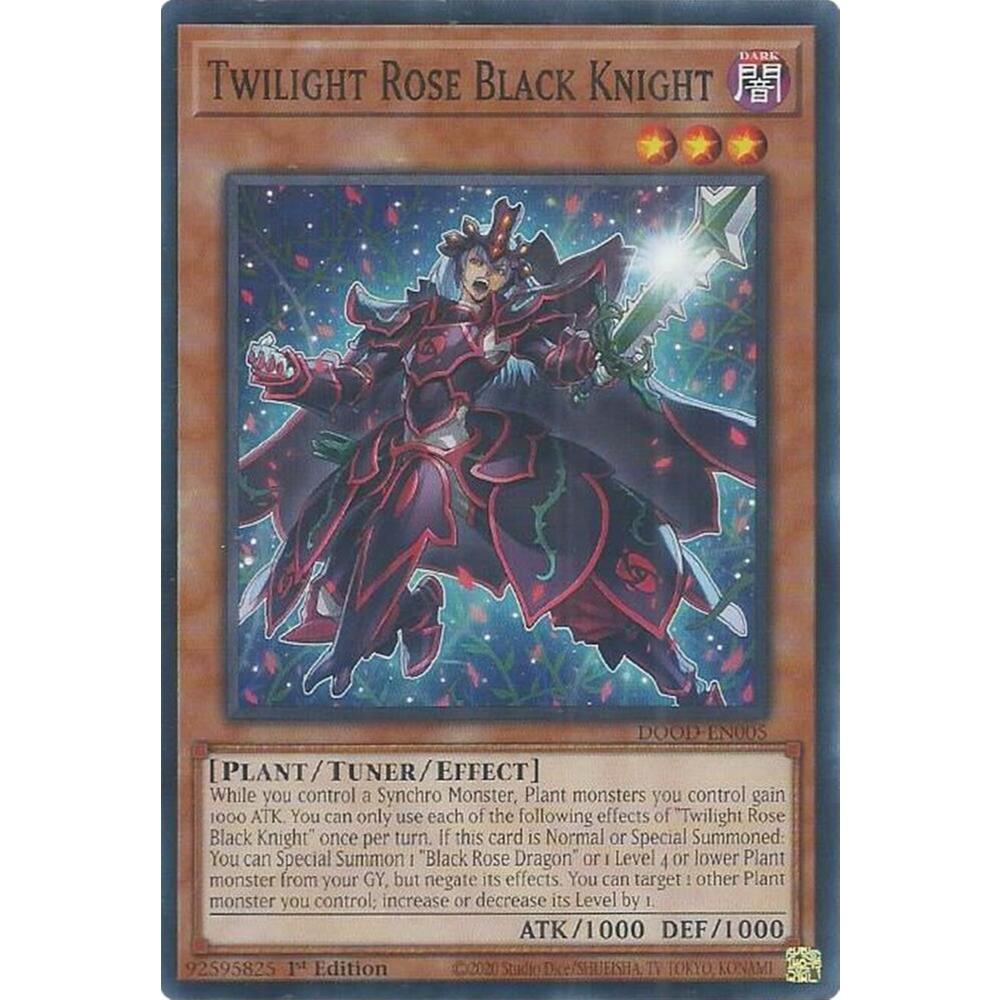 Twilight Rose Black Knight - Common TCG / Common AE - DOOD-EN005 / DOOD-AE005