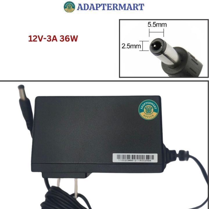 Adapter nguồn màn hình AOC 22" 24" 27" 12v 3a xịn - bảo hành 12 tháng