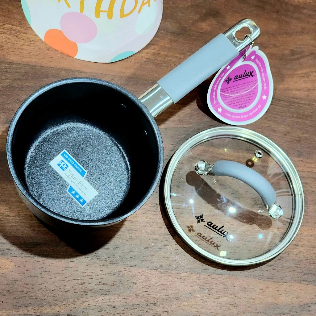 Quánh inox Size 12cm- 14cm đáy từ AULUX