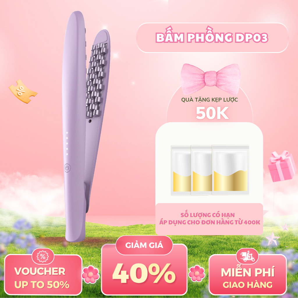 Máy Dập Phồng Chân Tóc DP3 Tạo Phồng Cho Tóc, Mang Lại Kiểu Tóc Dày Dặn Và Bồng Bềnh Tự Nhiên