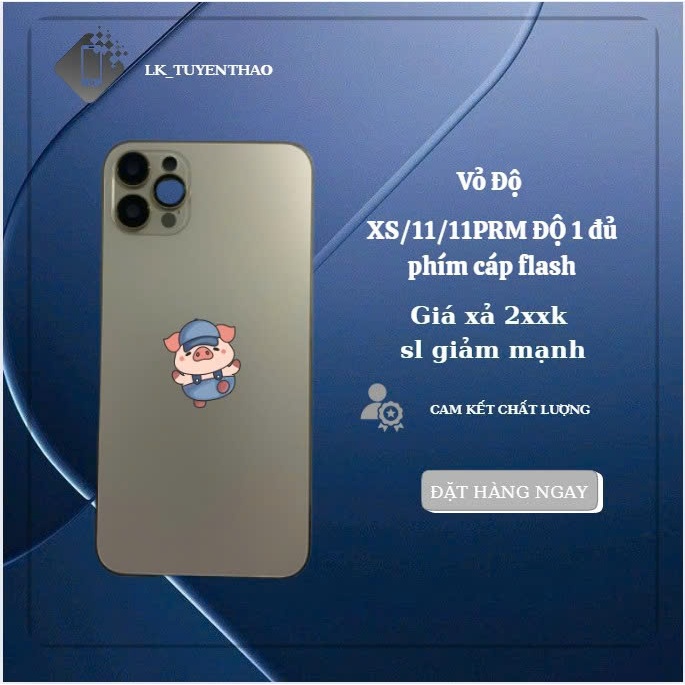 VỎ ĐỘ dành cho XS/11/11PRM ĐỘ 1 đủ phím cáp flash