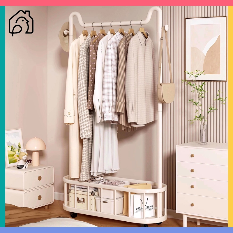 Giá treo quần áo sàn phòng ngủ giá treo quần áo cao cấp Quần Áo Tiện Lợi Móc treo quần áo nhỏ